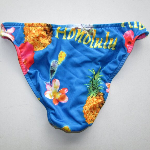 RAJMAN Blue Tropical Print Bikini - Sz Med - NEW - Picture 8 of 11